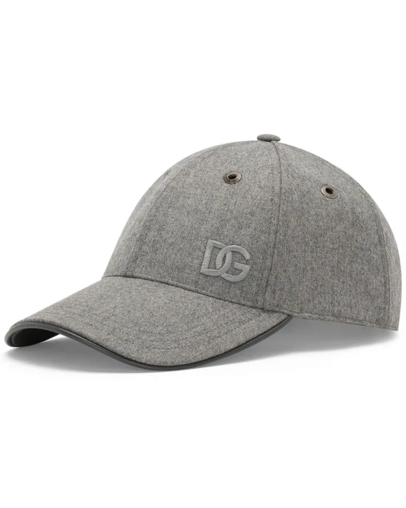 Dolce & Gabbana Baseballkappe mit Logo-Stickerei - Grau Grau