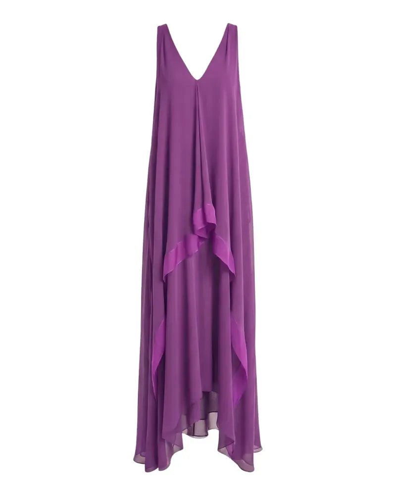 Irina Schrotter Liko layered handkerchief-hem maxi dress - Violett Violett