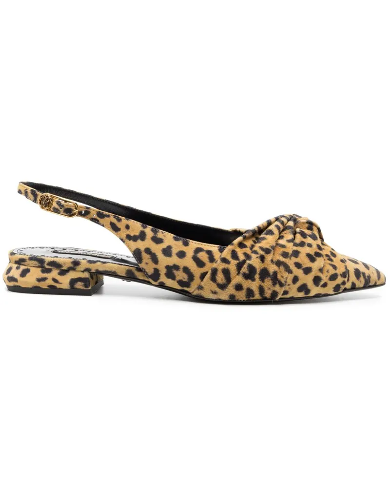 Roberto Cavalli Le Pettegole Mules mit Leoparden-Print - Braun Braun