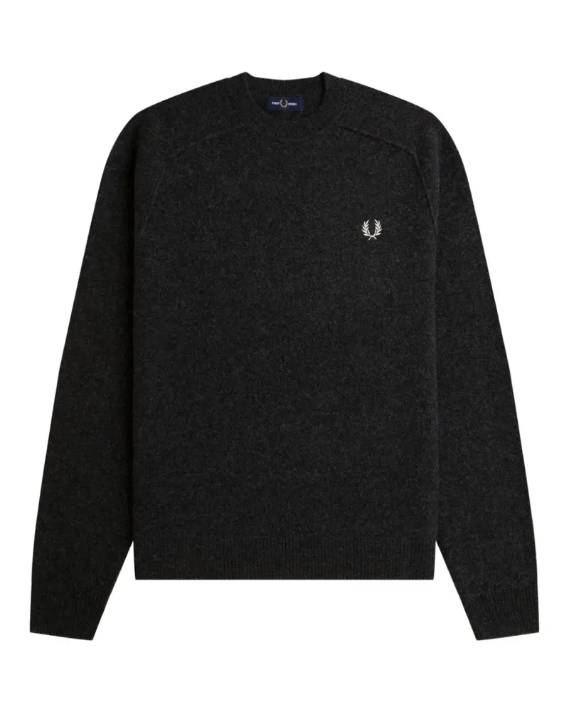 Fred Perry Pullover mit Logo-Stickerei - Grau Grau