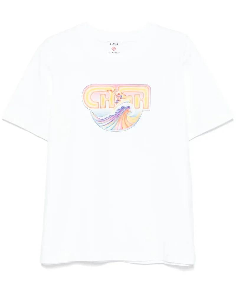 Casablanca Paris Casa Surf T-Shirt - Weiß Weiß