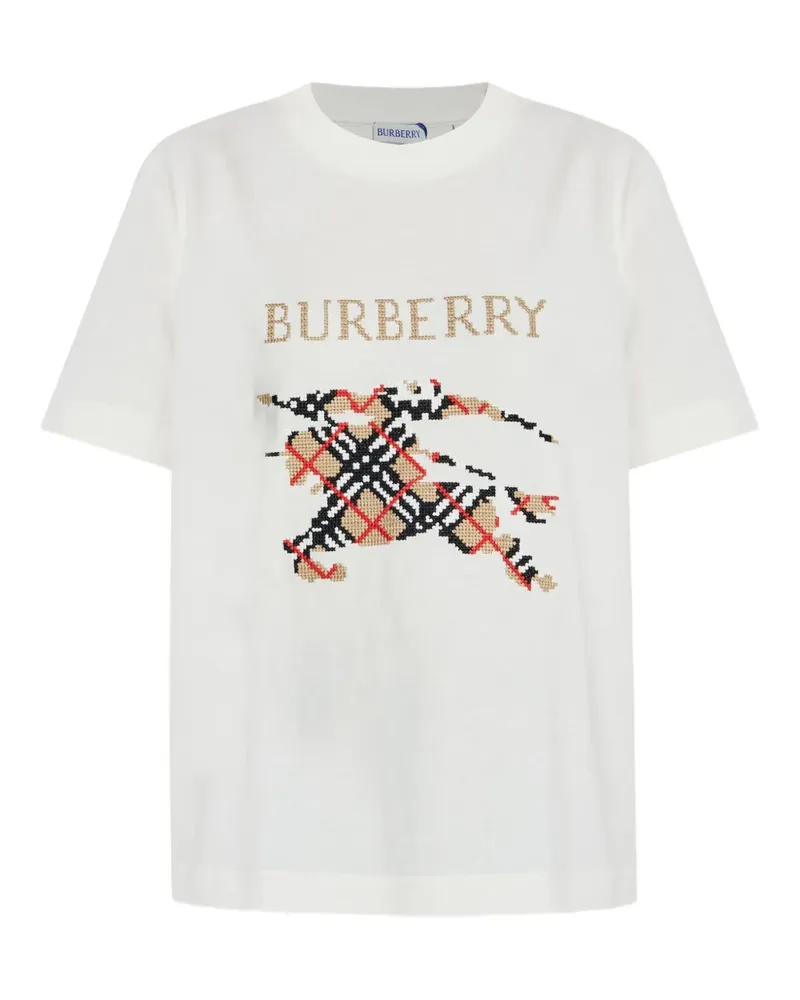 Burberry T-Shirt mit grafischem Print - Weiß Weiß