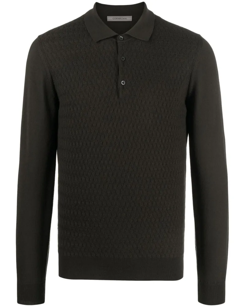 Corneliani Poloshirt aus Schurwolle - Grün Grün