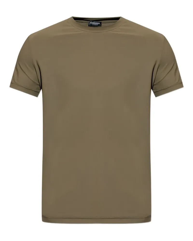 Dsquared2 T-Shirt mit "Icon"-Print - Braun Braun