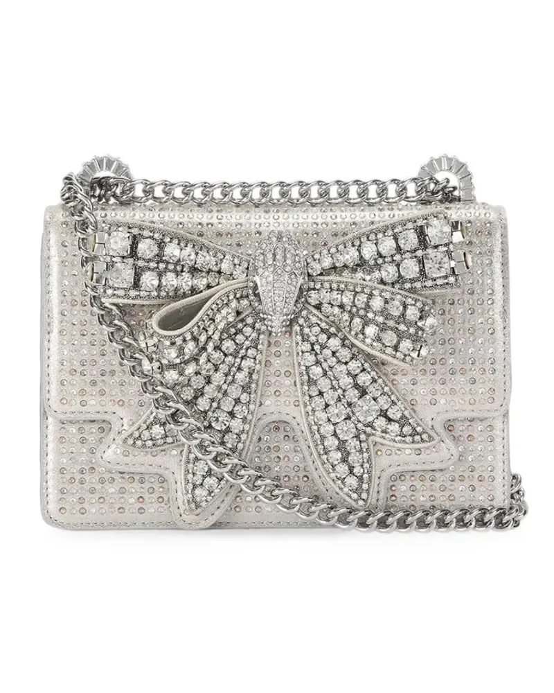 Kurt Geiger Kleine Bow Shoreditch Tasche - Silber Silber