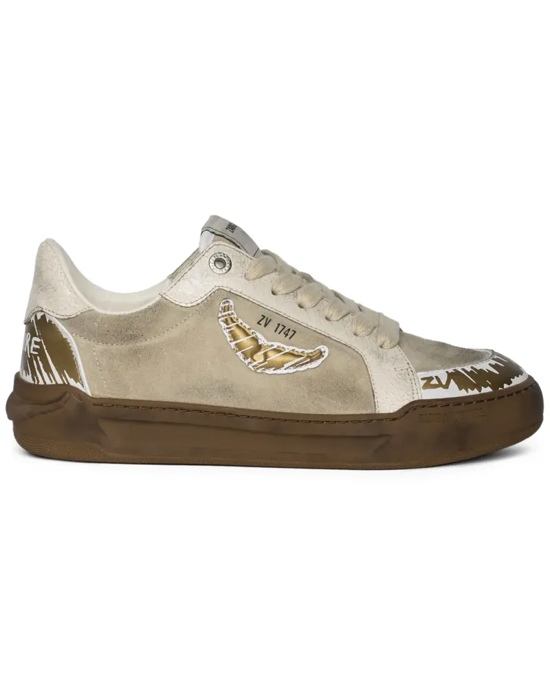 Zadig & Voltaire Fly Wings Sneakers - Nude Nude