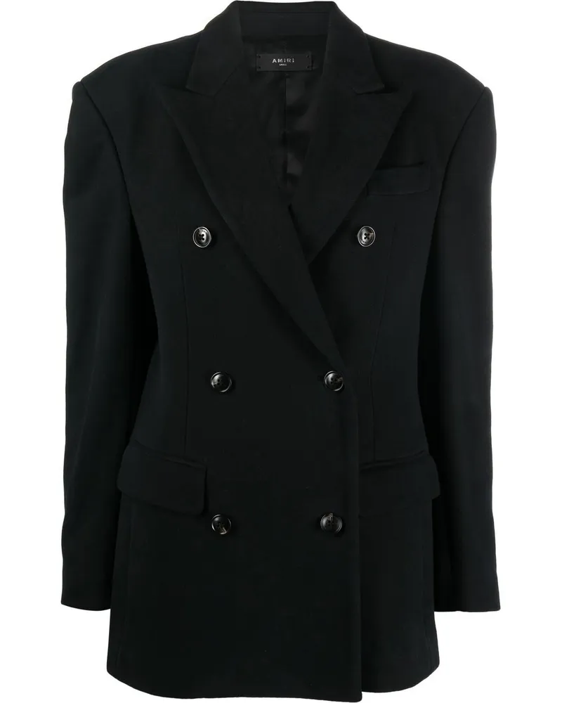 Amiri Doppelreihiger Blazer - Schwarz Schwarz