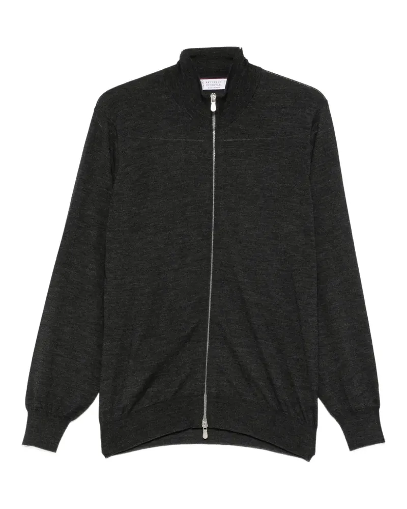Brunello Cucinelli Cardigan mit Reißverschluss - Grau Grau