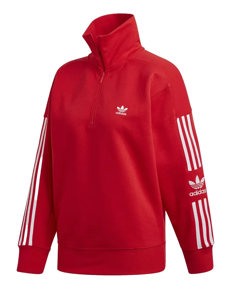 adidas Sweatshirt mit Reißverschluss - Rot Rot
