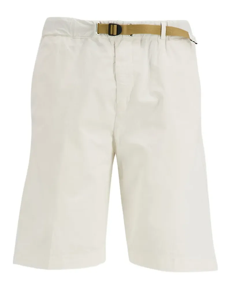 PLAN C Stretchbund-Shorts mit Gürtel - Nude Nude