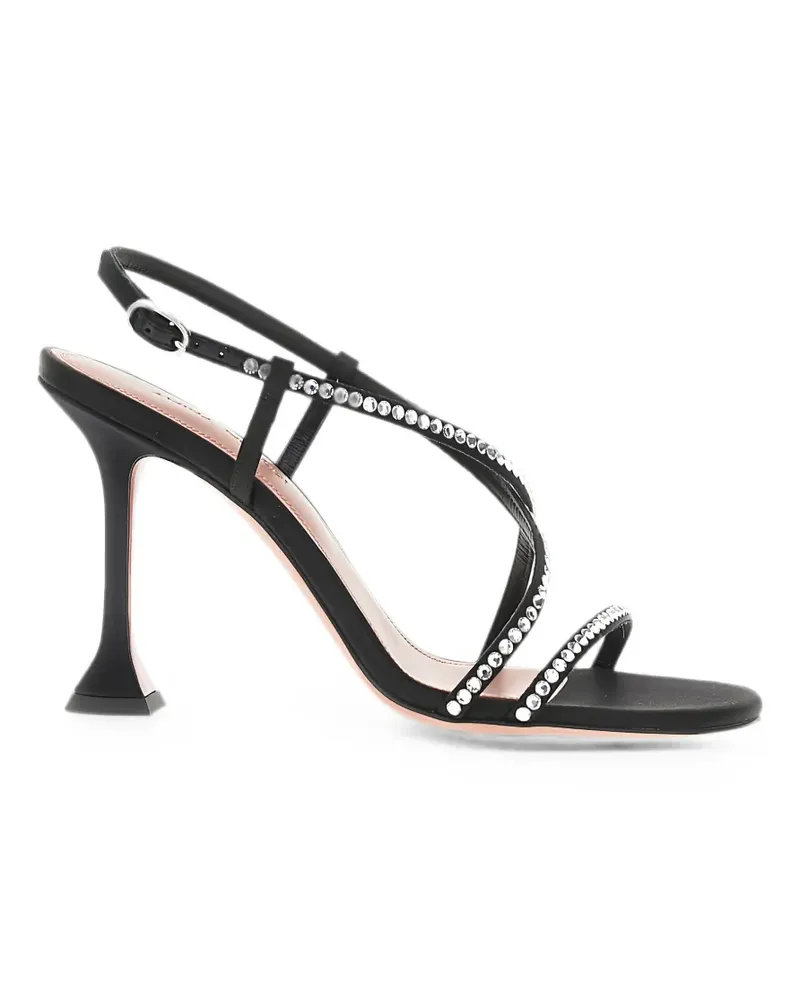 Amina Muaddi Sally heeled sandals - Schwarz Schwarz
