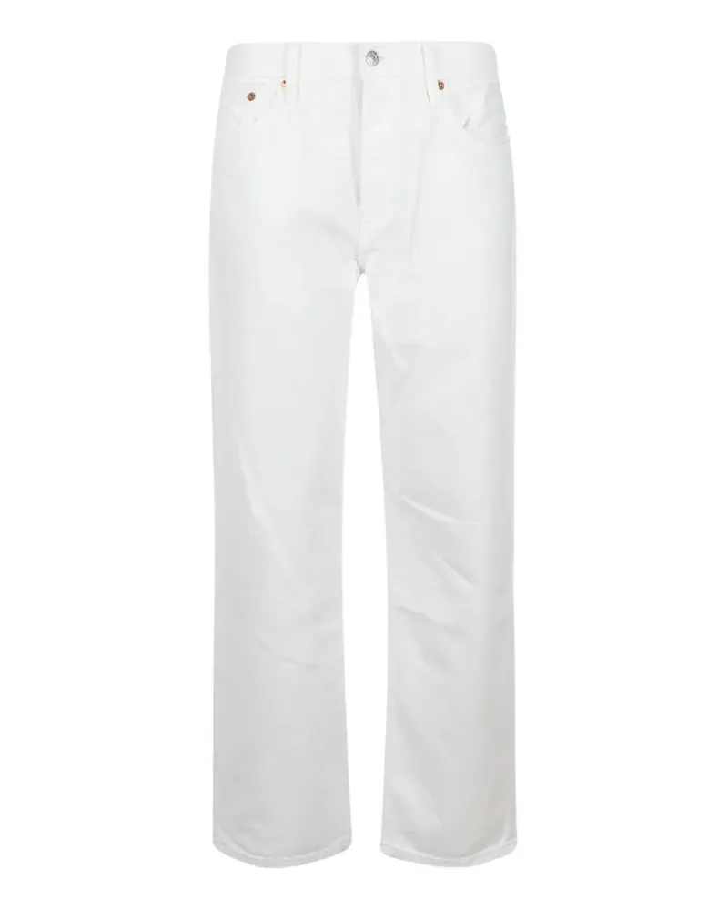 RE/DONE logo-patch jeans - Weiß Weiß