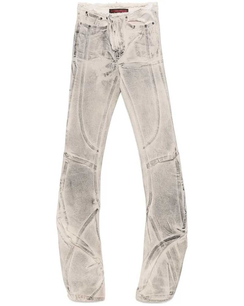 OTTOLINGER Ungesäumte Jeans mit Drapierung - Nude Nude
