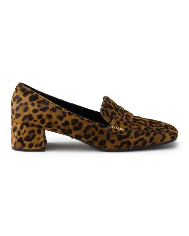Prada Loafer mit Print - Braun Braun