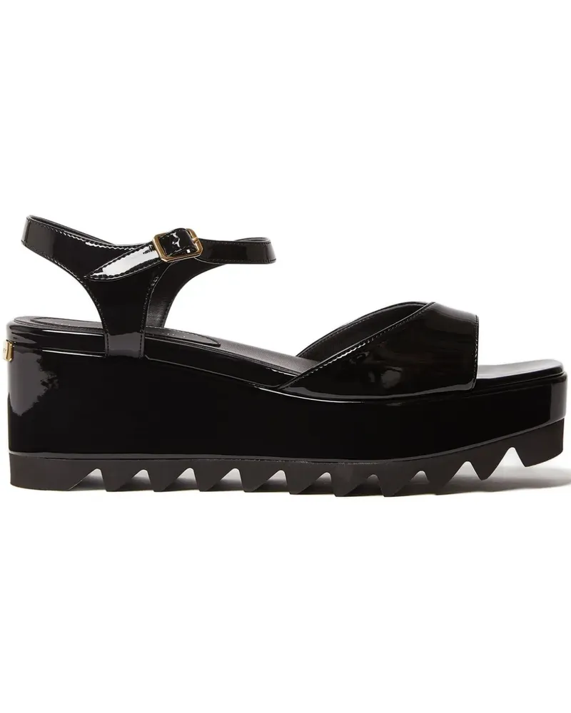 Stella McCartney Sandalen mit Plateau - Schwarz Schwarz