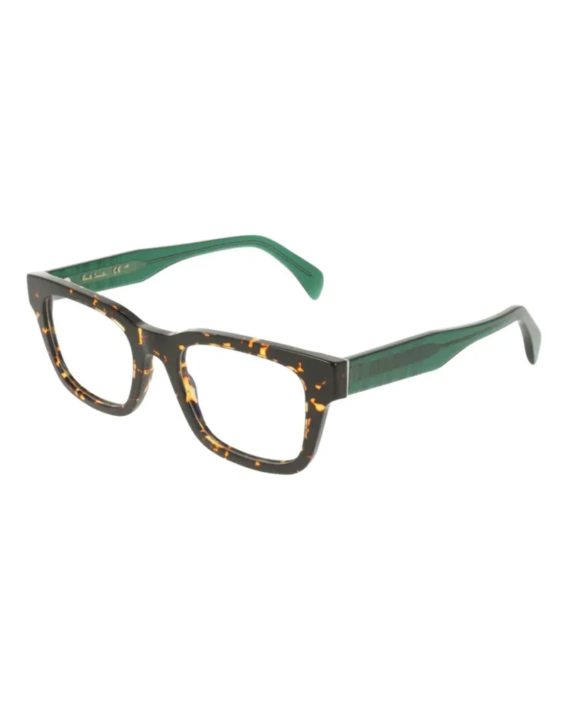 Paul Smith Nymans tortoiseshell-effect square-frame glasses - Braun Braun