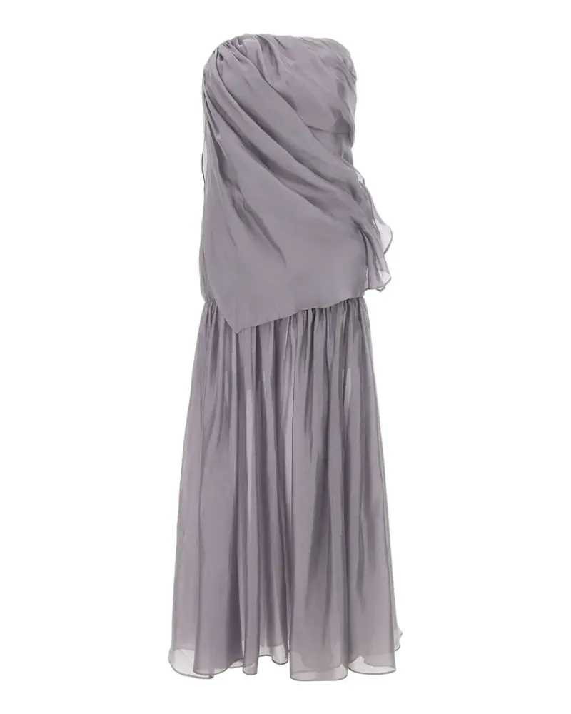 The Garment Gilian draping ruffled maxi dress - Grau Grau