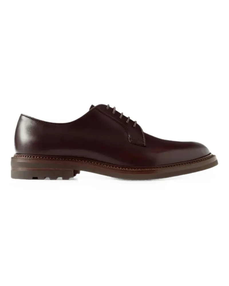 Brunello Cucinelli Schnürschuhe in Dunkelbraun Braun