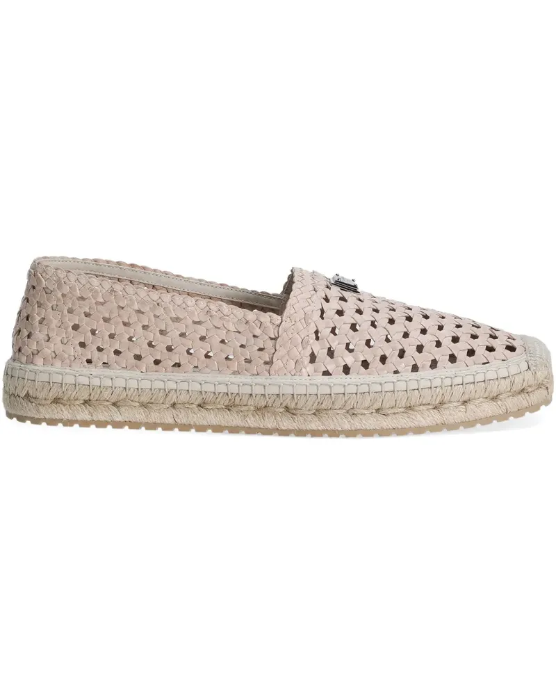 Dolce & Gabbana Espadrilles mit Webmuster - Nude Nude