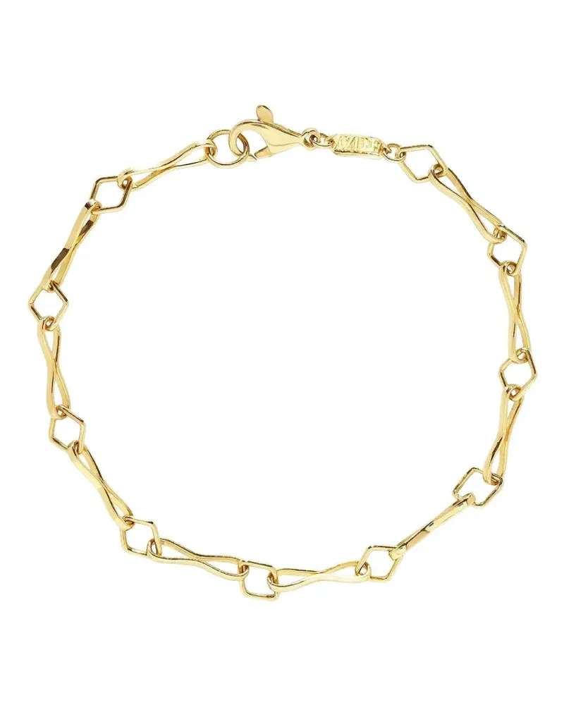 AZLEE Großes 18kt Link Gelbgoldarmband Gold