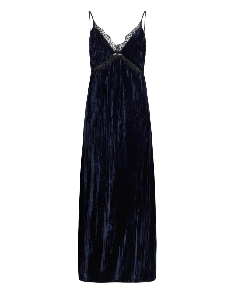 Liu Jo Kleid aus Samt mit Spitze - Schwarz Schwarz