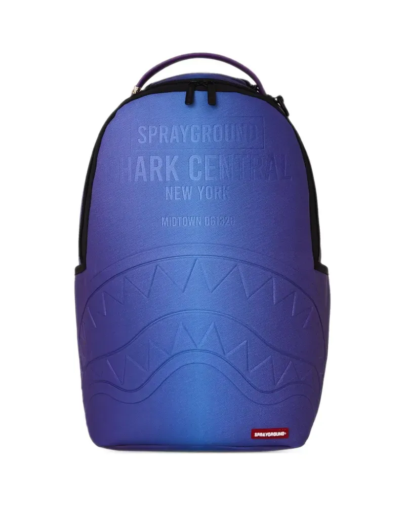 Sprayground Shark Central Rucksack mit Prägung - Blau Blau