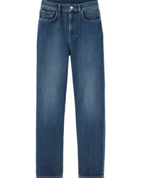 Claudie Pierlot Gerade Jeans mit hohem Bund Blau