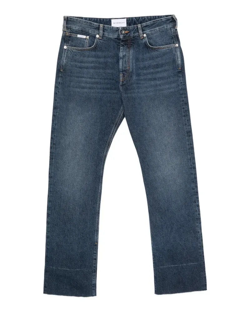 Givenchy faded-wash raw-cut jeans - Blau Blau