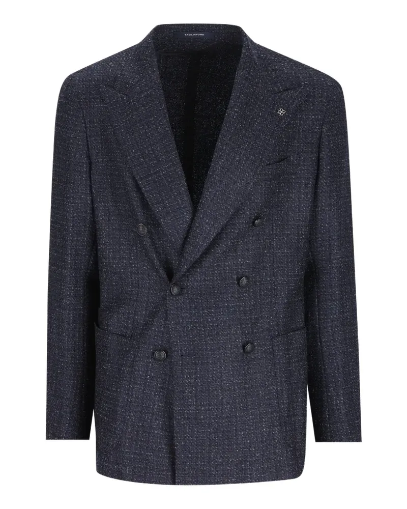 Tagliatore Doppelreihiges Sakko - Blau Blau