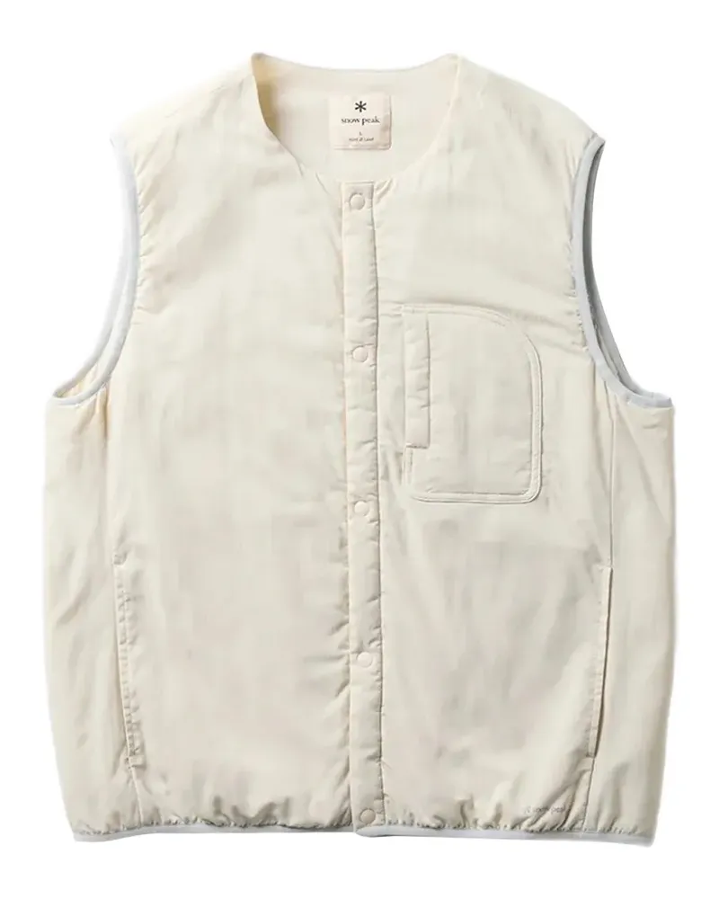 Snow Peak chest-pocket gilet - Nude Nude