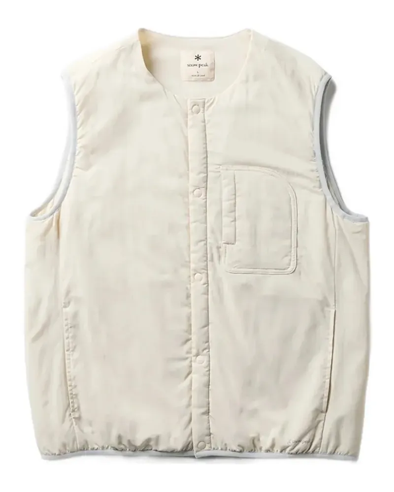 Snow Peak chest-pocket gilet - Nude Nude