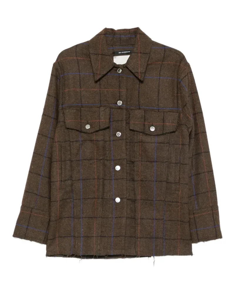 Song For The Mute Jacke mit Karomuster - Braun Braun