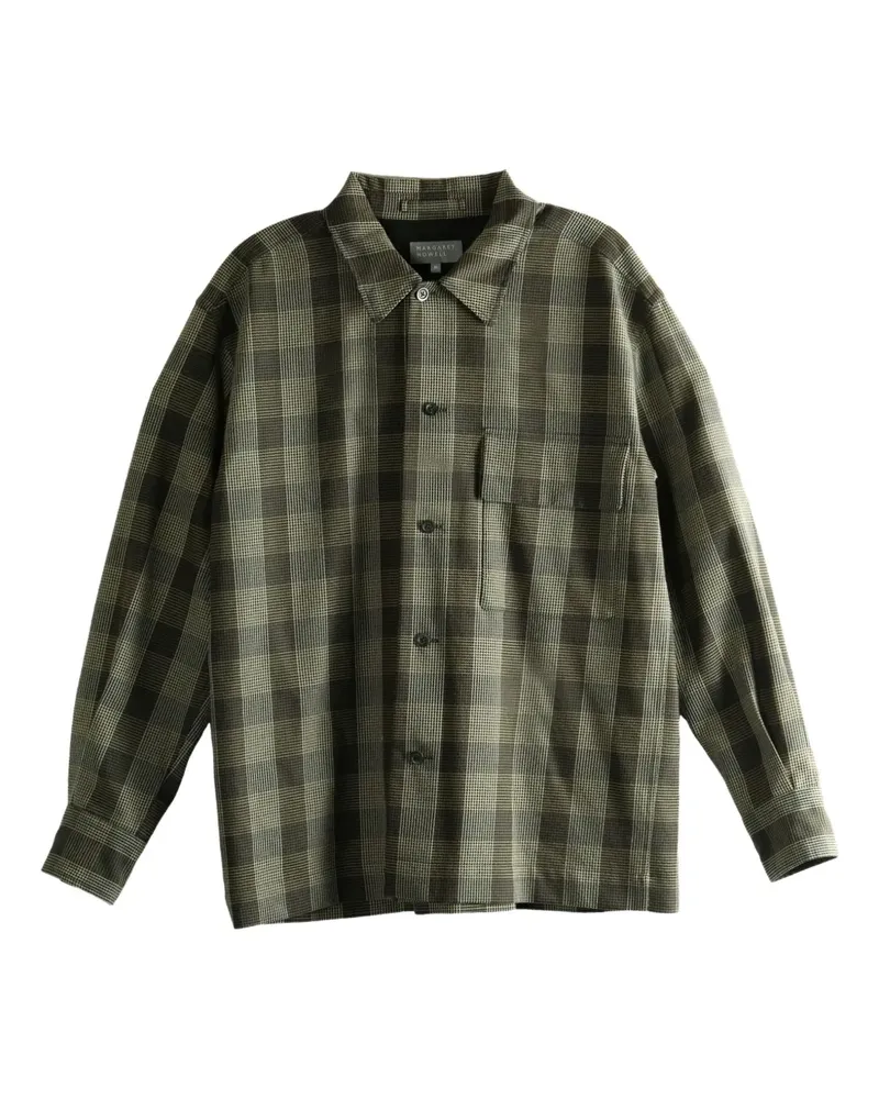 Margaret Howell Karierte Hemdjacke - Schwarz Schwarz