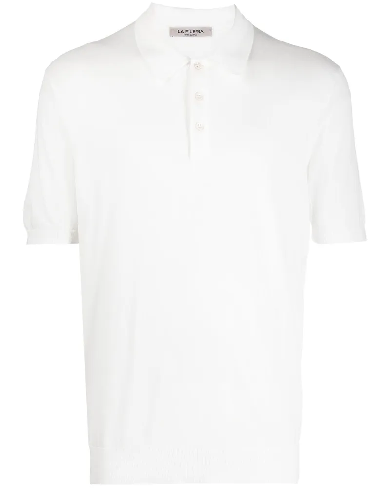 La Fileria Klassisches Poloshirt - Weiß Weiß