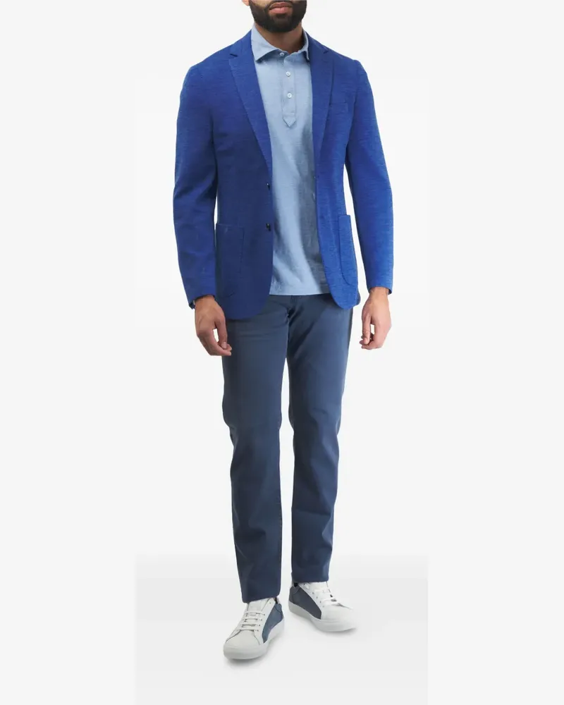 Maurizio Baldassari Sakko mit aufgesetzten Taschen - Blau Blau