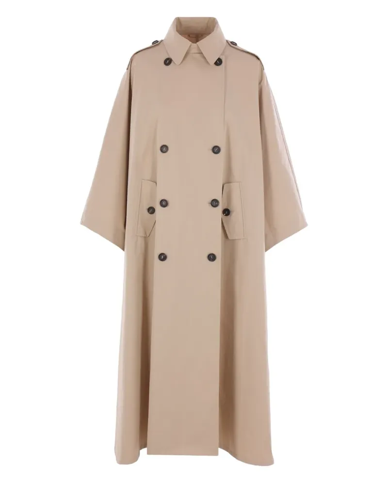 Brunello Cucinelli Doppelreihiger Mantel - Nude Nude