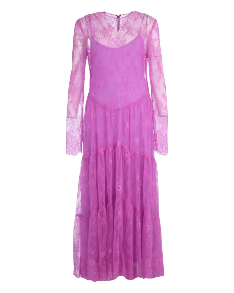 Philosophy Di Lorenzo Serafini lace tiered dress - Violett Violett