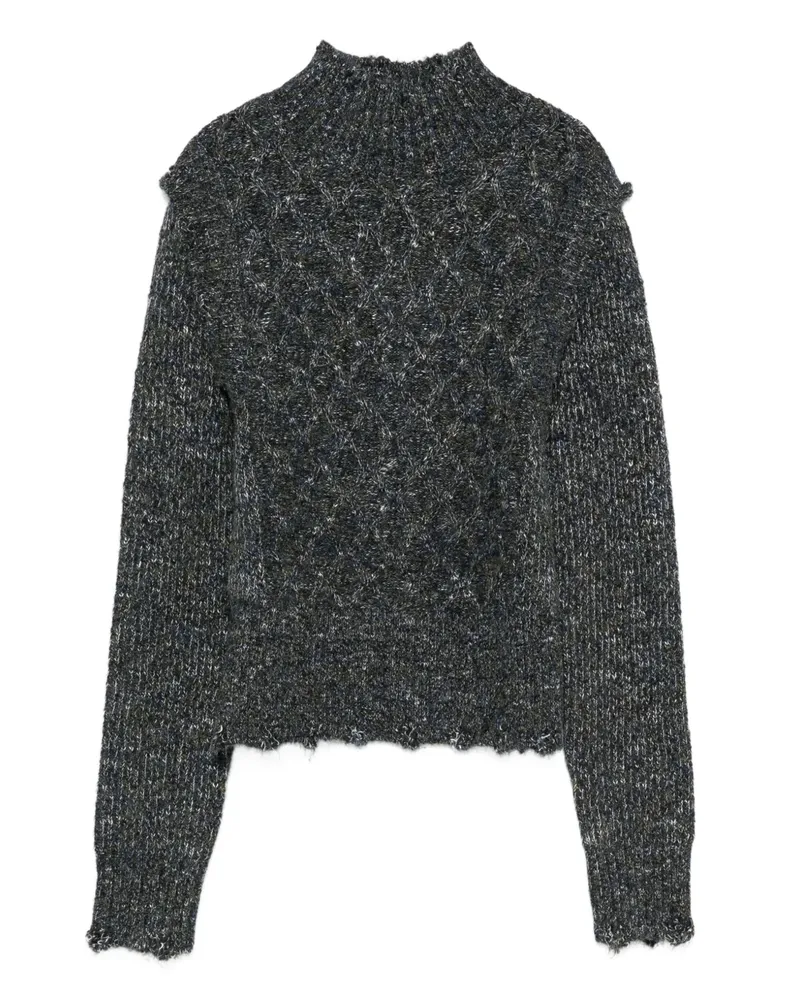 Pinko Pullover mit Stehkragen - Grau Grau