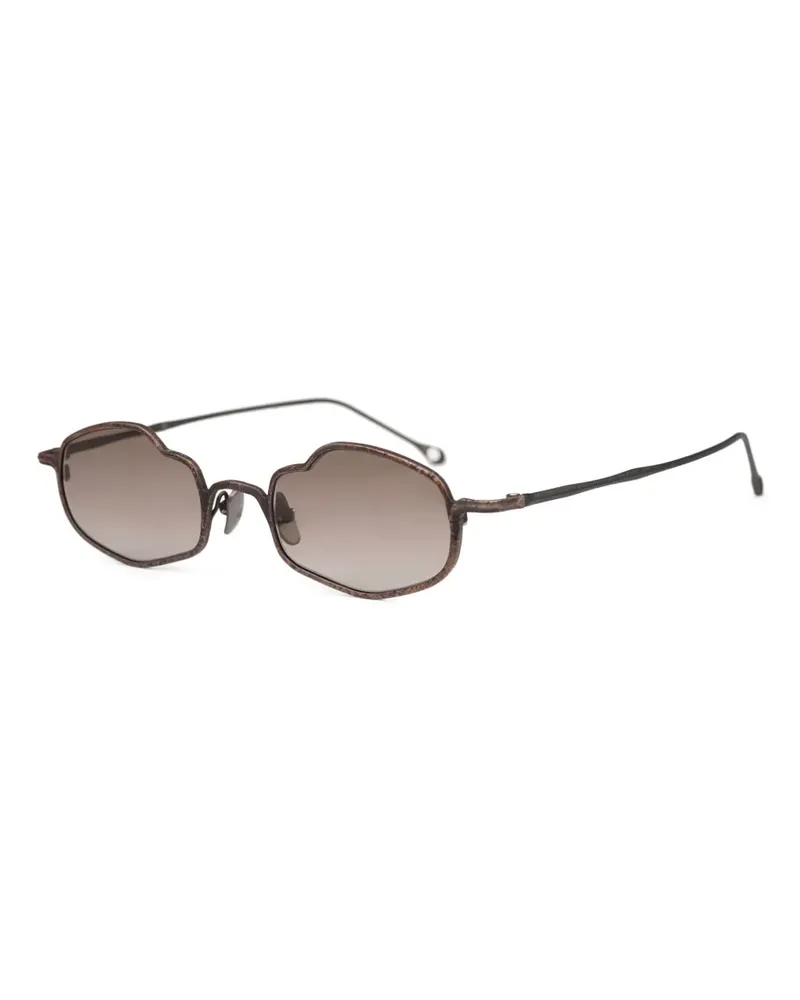 RIGARDS Sonnenbrille mit geometrischem Gestell - Braun Braun