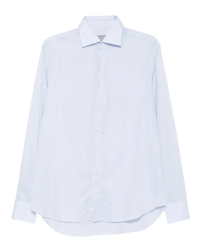 Canali Hemd mit Eton-Kragen - Blau Blau