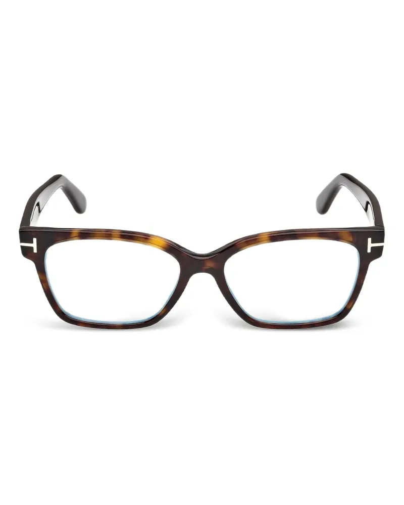 Tom Ford tortoiseshell-effect cat-eye glasses - Braun Braun