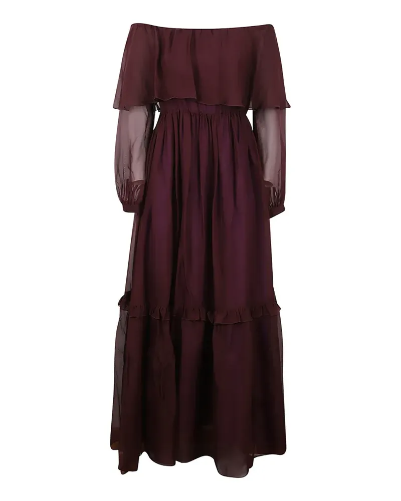 Raquel Diniz Schulterfreies Maxikleid - Rot Rot