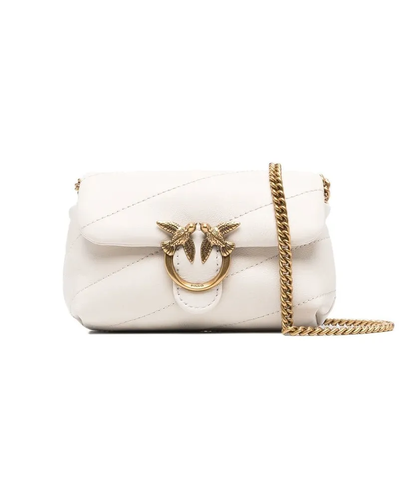 Pinko Gesteppte Mini-Tasche - Nude Nude