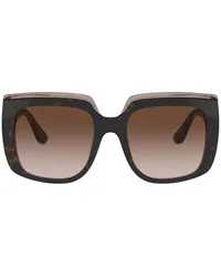 Dolce & Gabbana Sonnenbrille mit eckigem Gestell Braun