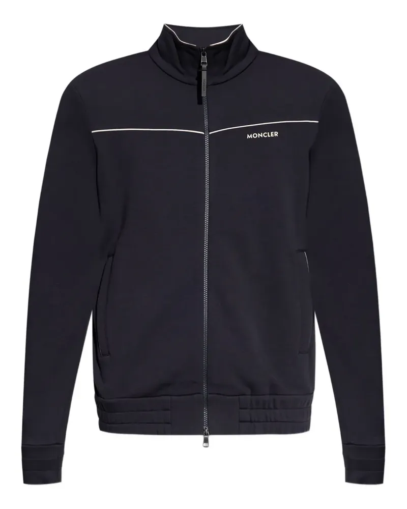 Moncler Fleece-Sportjacke mit Reißverschluss - Blau Blau