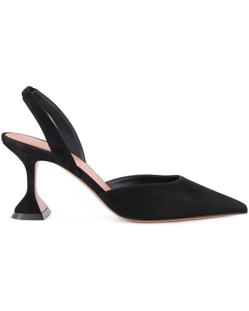 Amina Muaddi The Holli Slingback-Pumps 70mm - Schwarz Schwarz
