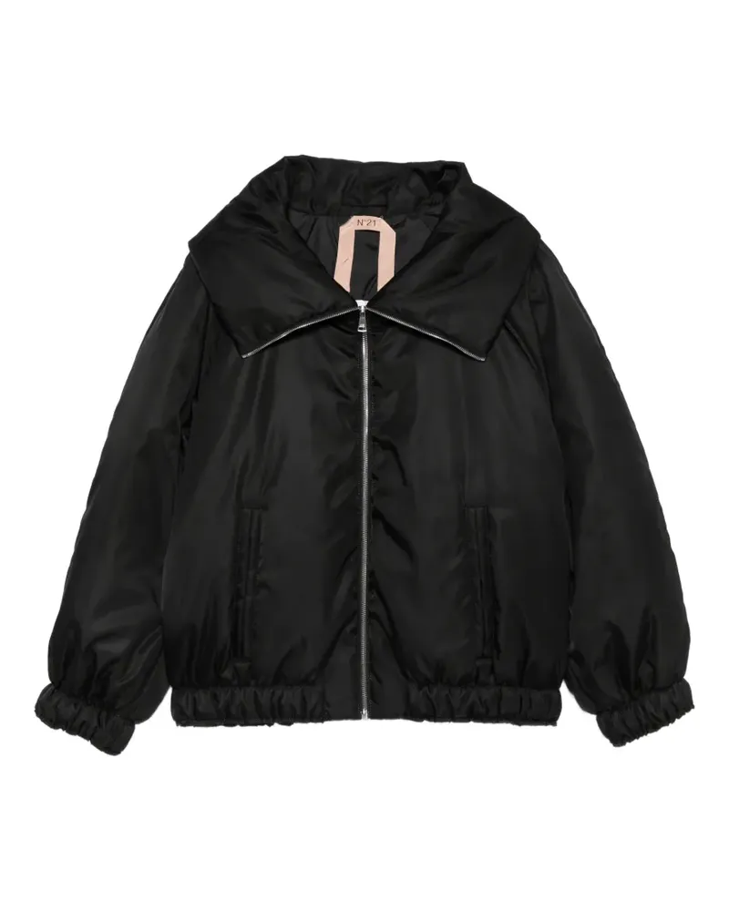 N° 21 Gefütterte Jacke - Schwarz Schwarz