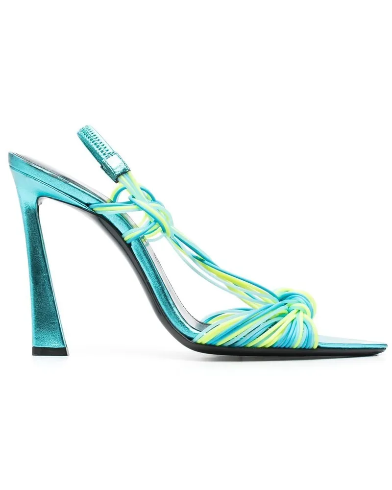 Saint Laurent Gippy Sandalen mit Knoten 120mm - Blau Blau