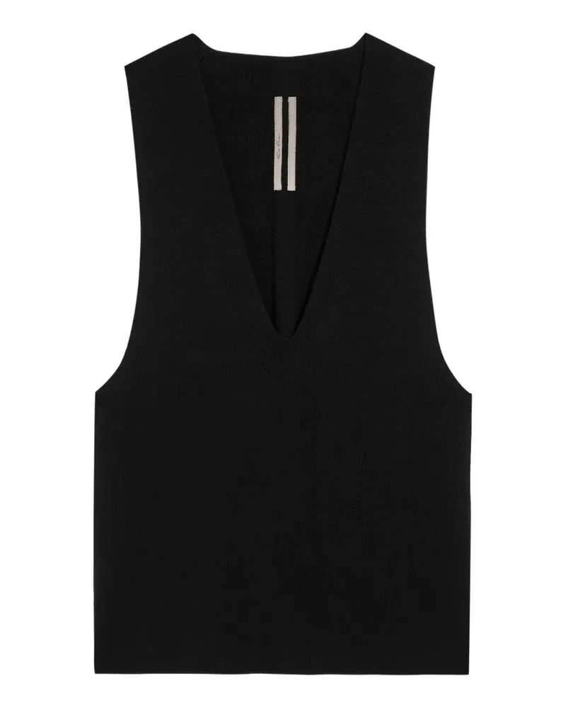 Rick Owens Pullunder mit V-Ausschnitt - Schwarz Schwarz