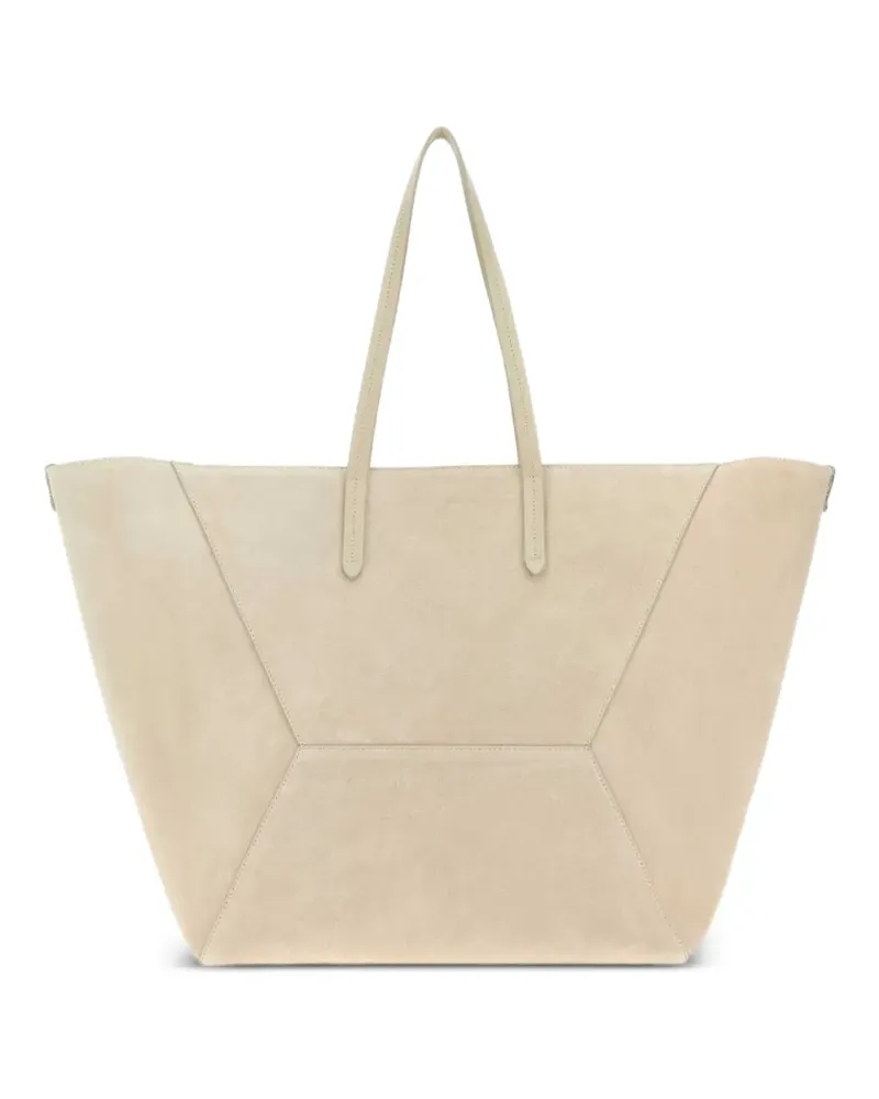 Brunello Cucinelli BC Duo Tote Bag aus Wildleder - Nude Nude
